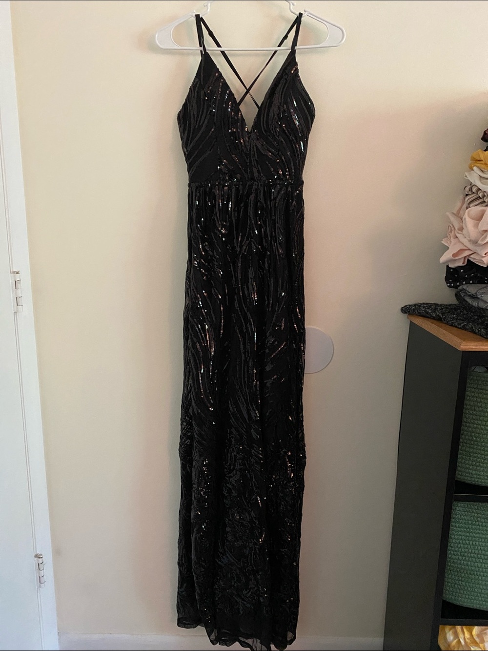 Fashion Nova Black Cherished Sequin Dress